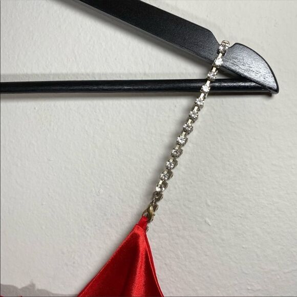 ✨Shinnin On You Mini Satin Red Dress✨ - Picture 6 of 9